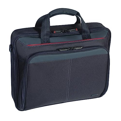 Image of Targus Laptop Bag, Fits Laptop up to 16", Padded Adjustable Shoulder Strap, Compact and Lightweight, Multiple Pockets for Travel and Business, Black