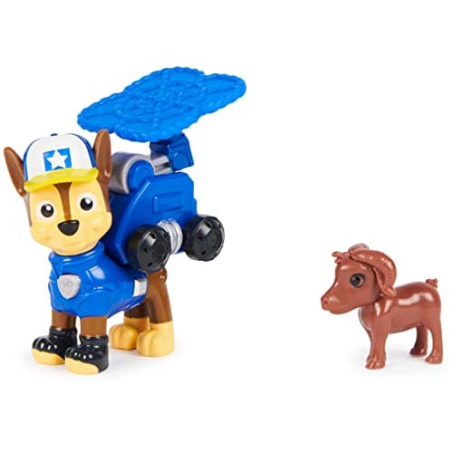 Image of Paw Patrol Big Truck Pups Chase Action Figure with Clip-on Rescue Drone, Command Center Pod and Animal Friend Kids Toys for Ages 3 and up