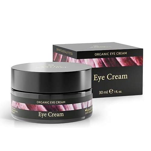 Image of Satin Naturel Lifting Organic Eye Cream 30ml – Anti-Wrinkle Face Cream for Dark Circles & Puffy Eyes with Argan Oil, Aloe Vera, Hyaluronic Acid & Vitamin E – Vegan Skincare