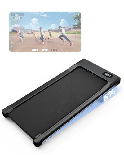 Image of Lacuffy Walking Pad with 6% Incline, Under Desk Treadmill Max 136kg, Walking Treadmill Smart App Control 2.5HP with AI Training and Multi-Runner Races