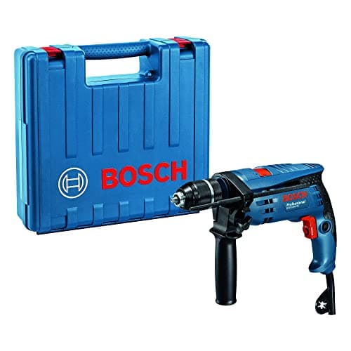 Image of Bosch Professional Corded Impact Drill GSB 1600 RE (240V, 701W, incl. Keyless Chuck 13 mm, Depth Stop 210 mm, Carrying Case)