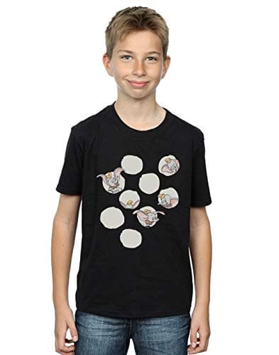 Image of Disney Boys Dumbo Peekaboo T-Shirt Black 5-6 Years