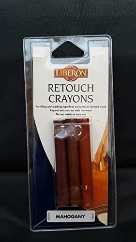 Image of LIBERON Mahogany Retouch Crayons, Wood Furniture Scratch Repair, Pack of 3