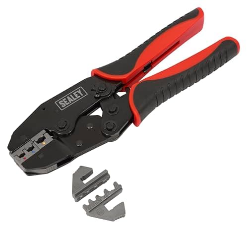Image of Sealey Ak3857 Ratchet Crimping Tool Interchangeable Jaws
