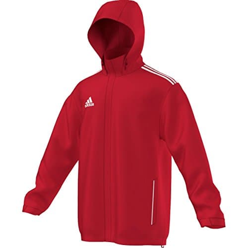 Image of adidas Core 11 Junior Rain Jacket red/white Size:128