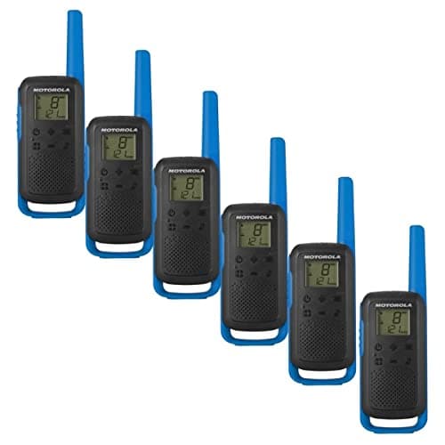 Image of Motorola Walkie Talkie T62 Blue PMR446 Two Way Radios Talkabout - Six Pack (Pack of x6 Radios & x3 Twin Chargers)