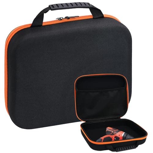 Image of Fahibin Tool Container Bag, Storage Case for Electric Drill, EVA Travel Tool Case,EVA Hard Shell Waterproof Storage Case for Electric Drills, Screws 27 * 23 * 8 CM
