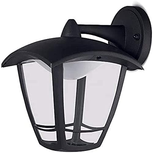 Image of Luceco LEXCL4T6B4-01 LED Top Arm Four Panel Coach Lantern, IP44 Rated, 8 W, Black