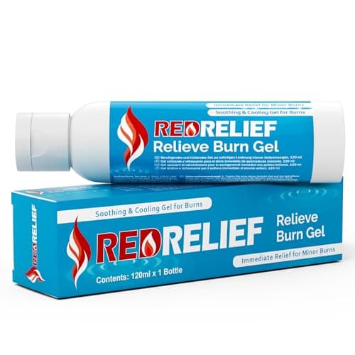 Image of RedRelief Emergency Burn Gel 120ml Bottle - Soothing and Cooling Gel Dressing for Burns, Scalds and Sunburn