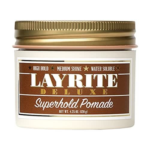 Image of Layrite Superhold Pomade 120g | High Hold | Water Soluble | Medium Shine