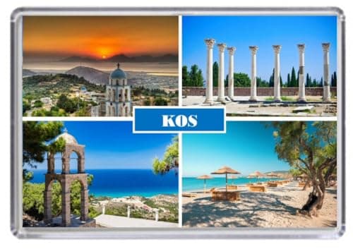 Image of Kos Greece Souvenir Acrylic Fridge Magnet (Standard: 70x45mm)