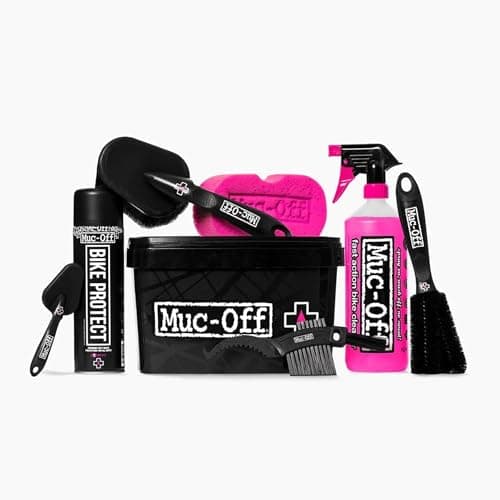 Image of Muc-Off 8 in 1 Bike Cleaning Kit - Cleaning Bundle with Nano Tech Bike Cleaner, Bike Spray, Cleaning Brushes and Storage Tub - For MTB, Road Dirt and Gravel