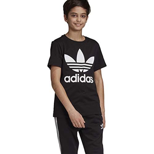 Image of adidas Originals Kids' Trefoil Tee (Little Big Shirt, Black/Core White, XL