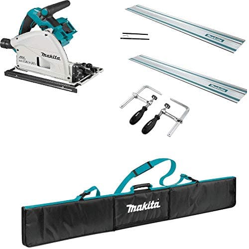 Image of Makita DSP600ZJ Twin 18v Cordless Plunge Saw Bundle Kit Body Only