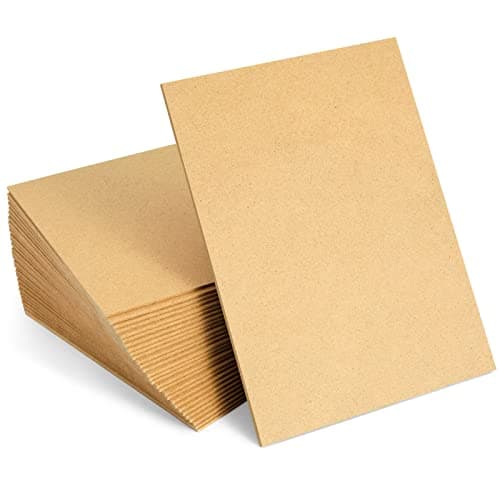 Image of 30-Pack A5 MDF Wood Board Sheets, Wooden Panels for Arts and Crafts