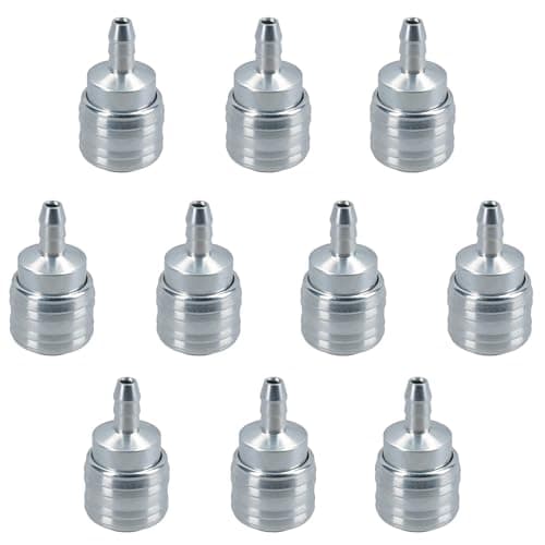 Image of Euro Air Line Hose Quick Release Connector Coupler Barb with 8mm Hose Tail 10pc