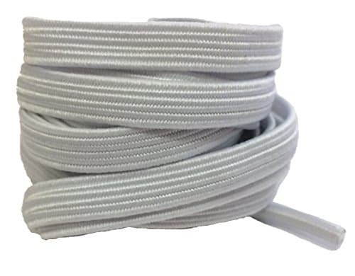 Image of Big Laces Elastic Shoelaces - 8mm wide (140cm, White)