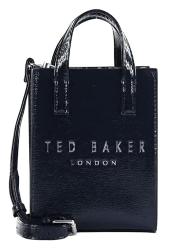 Image of Ted Baker Cathhy Mini Printed Crinkle Icon Bag for Women, One Size, Navy