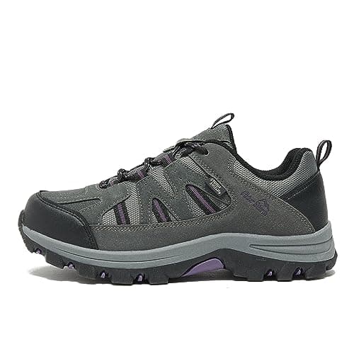 Image of Peter Storm Women's Buxton Walking Shoe with High Traction Rubber Sole & Speed Lacing, Waterproof (Grey, UK Footwear Size System, Adult, Women, Numeric, Medium, 7)