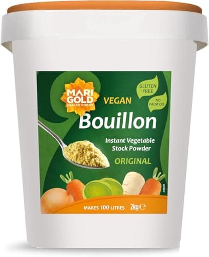 Image of Marigold Vegetable Bouillon Powder, 2kg – Instant Vegan Stock powder, Natural Ingredients, No Artificial Additives – Ideal for Soups, Stews & Sauces.