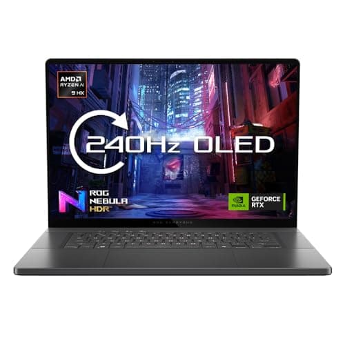 Image of ASUS ROG Zephyrus M16 GA605WV 16.0' WQXGA 240Hz 500nits OLED Gaming Laptop (AMD Ryzen AI 9 HX 370, NVIDIA GeForce RTX 4060, 32GB RAM, 1TB PCIe SSD, Windows 11 Home)