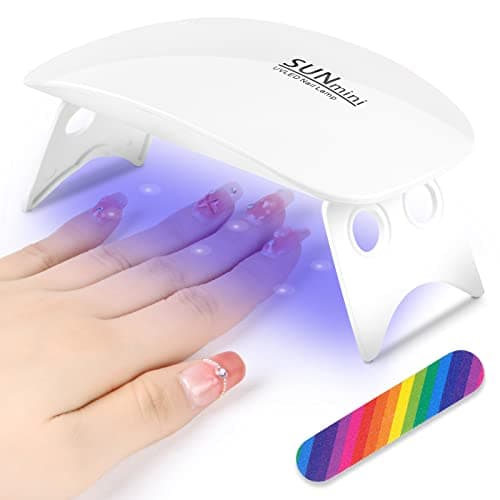Image of URAQT Mini Portable UV LED Gel Nail Dryer & Curing Lamp - Professional Nail Art Tool Accessory for Quick-drying Manicures