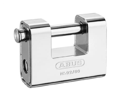 Image of ABUS 30610 Monoblock Brass Shutter Padlock with Steel Jacket and 8511 Alike Keyed