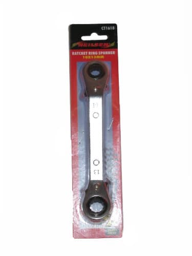 Image of Neilsen CT1618 10mm x 13mm Offset Ratchet Ring Spanner with Forward Reverse Ratchet Switch