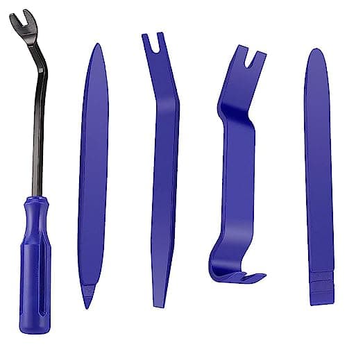 Image of BNFGD 5 Pcs Trim Removal Tools, Car Door Panel Removal Tool trim removal tools, Plastic Pry Tools Fastener Removal Tool,Car Radio Door Panel Audio Dashboard car tools & equipment(Blue)