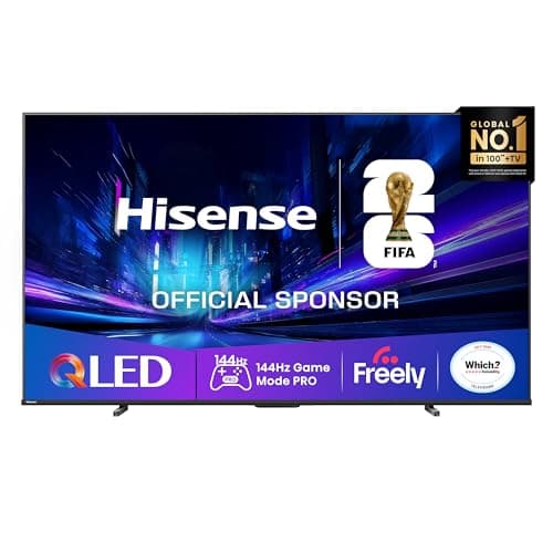 Image of Hisense 100" 100E78QTUK PRO 144Hz QLED Smart AI TV - Hi-View AI Engine, 144Hz Game Mode PRO, Dolby Atmos, Quantum Dot Colour with Freely, Disney +, YouTube, Netflix