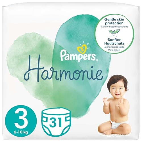 Image of Pampers Harmonie (Pure) Nappies Size 3, 6-10 kg, 31 Count