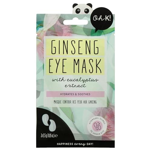 Image of Oh K! Under Eye Mask, For Tired and Puffy Eyes, De-puffing, With Added Ginseng, Vegan and Cruelty Free, 13g