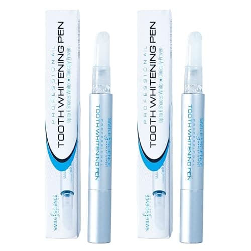 Image of Smile Science Harley Street Teeth Whitening Pen Pack of 2 - Peroxide-Free Gel for Sensitive Teeth, Fast Tooth Whitener, Vegan Formula, Mint Flavour