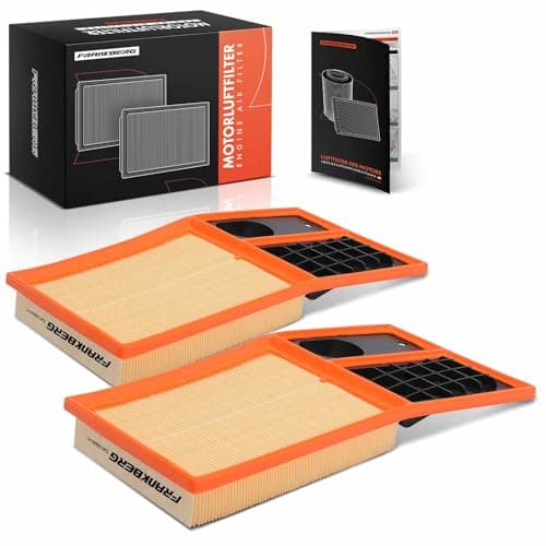 Image of Frankberg 2x Air Filter Compatible with Polo 6C1 6R1 1.4L 1.6L 2009-2014 O.c.t.a.v.i.a II 1Z3 1.4L 2004-2013 Fabia I Saloon 6Y3 1.4L 2006-2007 Replace# 036129620H