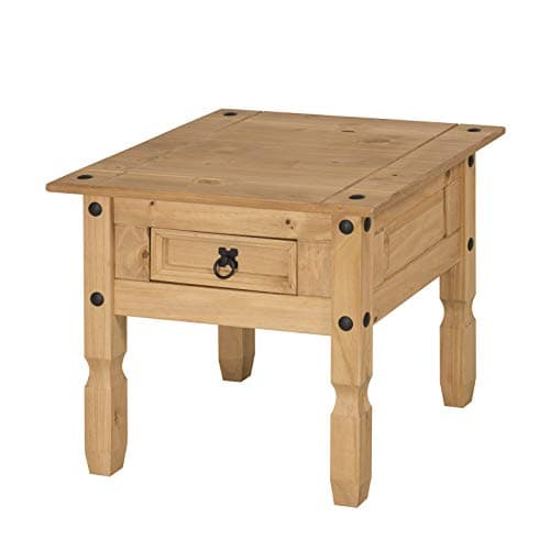 Image of Mercers Furniture Corona 1-Drawer Lamp Table - Pine