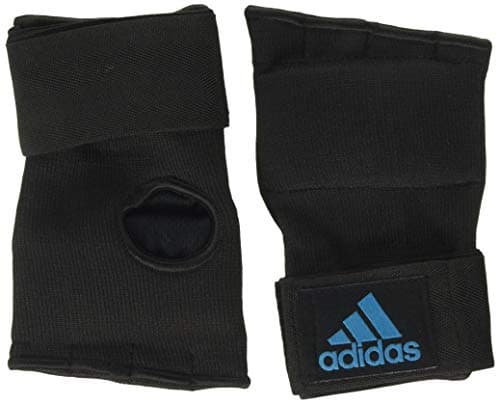 Image of Adidas Unisex Super Inner 'Gel Knuckle' Gloves,Black/Blue,Medium