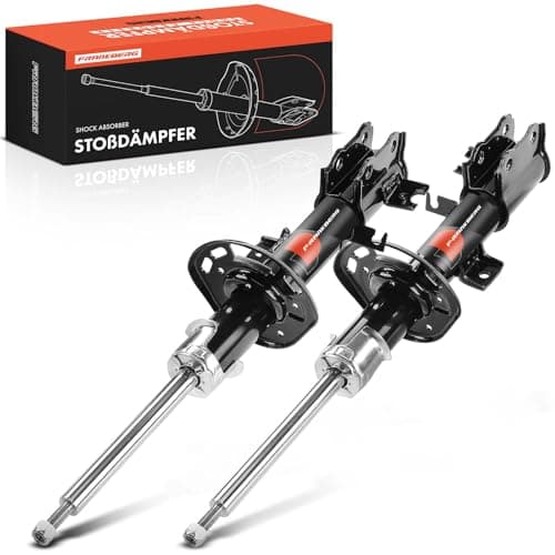 Image of Frankberg 2x Shock Absorber Strut Front Left Right 585mm Gas pressure Compatible with Vitara LY SX4 S-Cross JY Replace# 4160254P50, 4160261M00