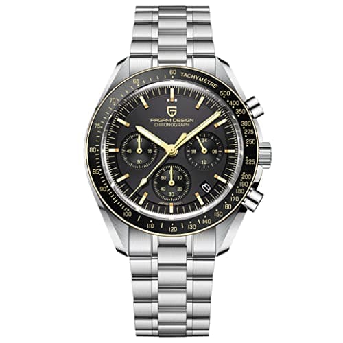 Image of Pagani Design 1701 V6 Moon Wristwatch Men's Quartz Chronograph Watches Japan VK63 Movement Stainless Steel Waterproof Sports Watch