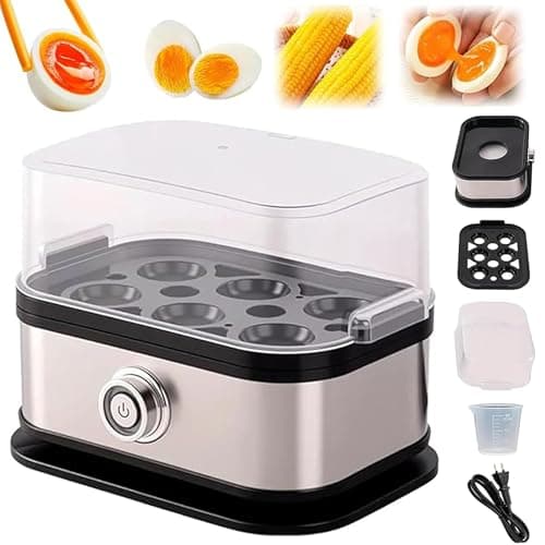 Image of Sunny Side Master Egg Cooker, Smart Egg Cooker with Auto Shut, 2025 New Rapid Eggs Cooker Electric, Fast Cooking, 6 Egg Capacity, For Eggs, Dumplings, Veggies