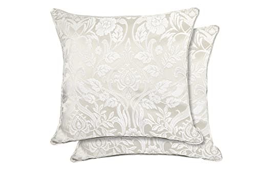 Image of Emma Barclay Eden - Jacquard Cushion Cover in Cream - 17x17 (43x43cm)