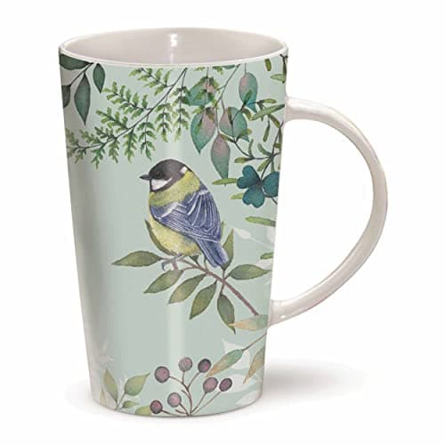Image of Otter House Gift Vintage Garden Green Floral Birds Mug