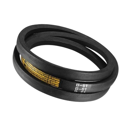 Image of Kozelo B-61 V-Belts - [61" Inner Length x 17mm Width x 11mm Thickness] B-Section Rubber Drive Belt for Power Transmission Use, Black