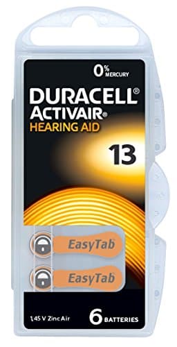 Image of Duracell Activair size 13 Hearing Aid Battery (5 packs of six cells)