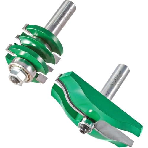 Image of Trend CraftPro Panel Door Router Cutter Set, 1/2 Inch Shank Including Easyset Profile Scriber & Panel Raiser Cutter, Set of 2, TCT, CR/PDS2X1/2TC