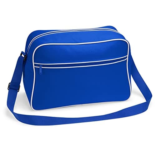Image of BagBase - Retro Shoulder Bag - Bright Royal/White