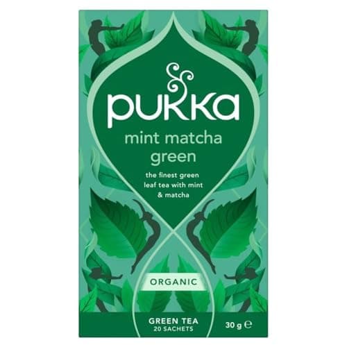 Image of Pukka Herbs | Mint Matcha Green Organic Herbal Tea | Peppermint, Spearmint and Matcha Powder | Perfect For Everyday Vitality | 20 Sachets