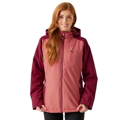 Image of Regatta Womens Highton Strech IV Insulated Waterproof Jacket - Rumba Red/Mineral Red - 10