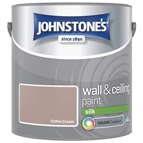 Image of Johnstones No Ordinary Paint Water Based Interior Vinyl Silk Emulsion Coffee Cream 2.5 Litre