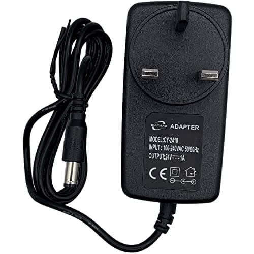 Image of Multibao Universal 24V 1A AC/DC 5.5x2.1mm Power Supply adapter UK plug Converter Charger For powering CCTV cameras/LED Strip
