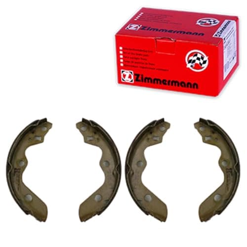 Image of ZIMMERMANN Brake shoe set for rear drum brake without lever, photo corresponds to box contents, compatible with Suzuki Swift V AZ 180 mm 10990.161.2